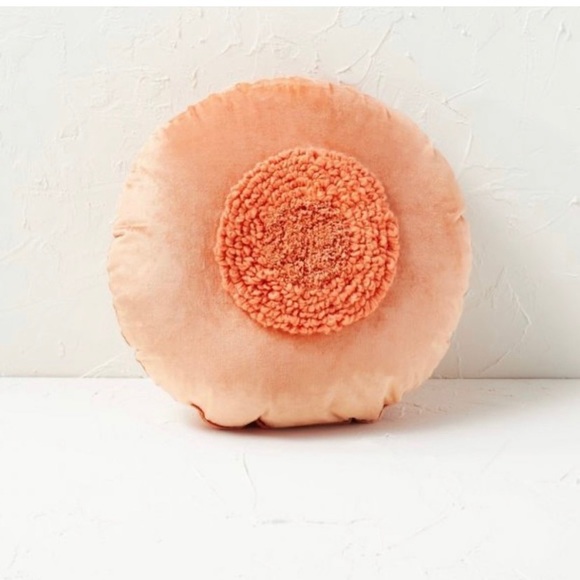 Tufted Center Round Throw Pillows - Picture 3 of 4